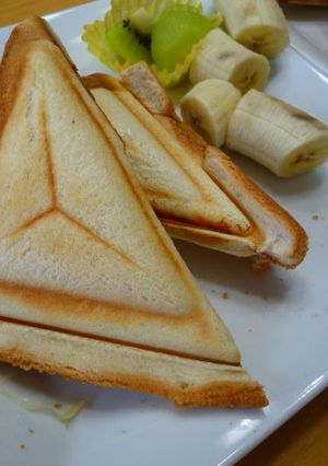 フルーツでホットサンド-レシピのメイン写真