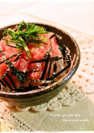 ＊のせるだけ～ネギトロ丼＊-レシピのメイン写真
