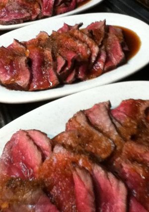 焼きユッケにもなる◇牛肉のたたき-レシピのメイン写真