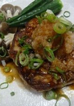 鶏ミンチとなめたけのヘルシーハンバーグ☆-レシピのメイン写真