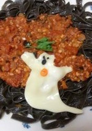 ハロウィン蛸ボロネーゼ☆パスタ-レシピのメイン写真