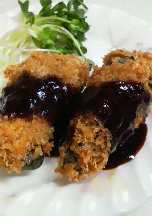ピーマンのヘルシー肉詰めフライ-レシピのメイン写真