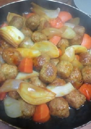 肉団子の酢豚風-レシピのメイン写真