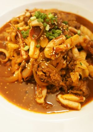 辛うまッ♡イカとお肉の韓国風炒め♪♫♪-レシピのメイン写真