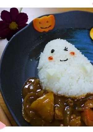 ハロウィン♪デコカレー-レシピのメイン写真