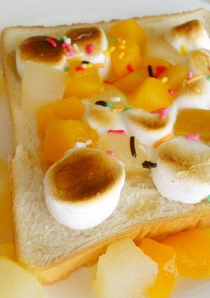 フルーツ缶でマシュマロパン-レシピのメイン写真