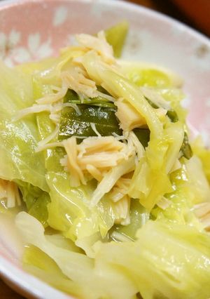 ホタテ水煮缶とキャベツの蒸し煮-レシピのメイン写真