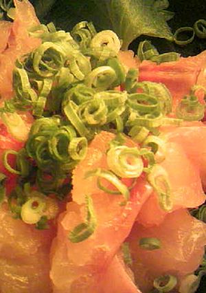 むつ(魚)の醤油かぼす大葉わさび和え-レシピのメイン写真