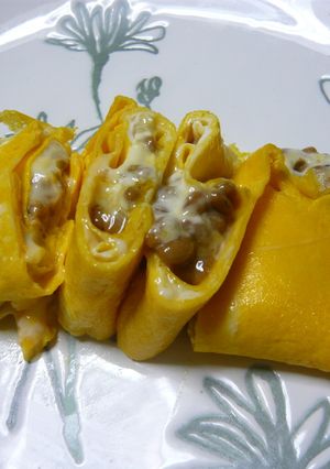 栄養士の母の味☆チーマヨ納豆卵焼き-レシピのメイン写真