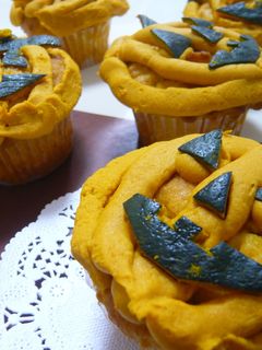 ハロウィンのパンプキンチーズマフィン-レシピのメイン写真