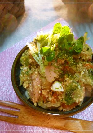 魚ニソとキャベツの変わり胡麻和え-レシピのメイン写真