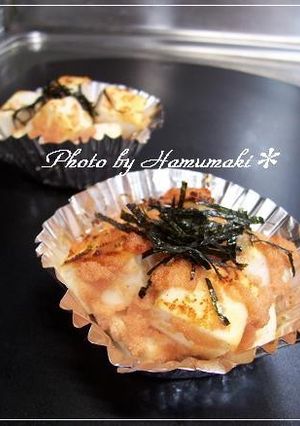 お弁当にも！はんぺんの明太マヨ焼き♪-レシピのメイン写真