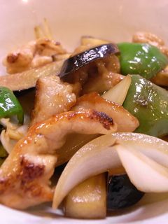 なすと豚肉の黒酢炒め-レシピのメイン写真