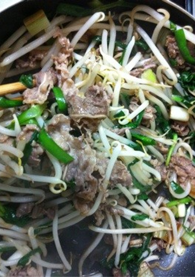 もやしと牛肉のオイスターソース炒め-レシピのメイン写真