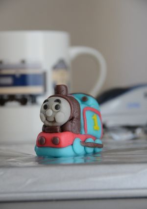 機関車トーマス(マジパン細工)-レシピのメイン写真