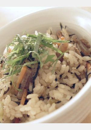 ひじきの煮物でひじき炊き込みご飯♪-レシピのメイン写真