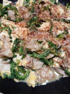 ゴーヤと豆腐の炒め物-レシピのメイン写真