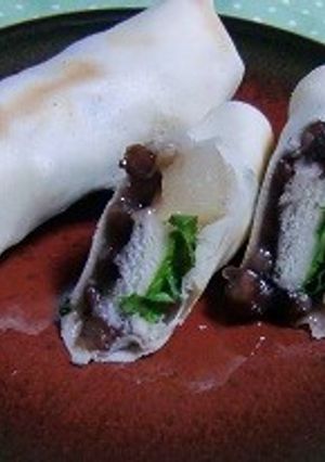 リンゴ缶と食パンとあんこをまいた一品-レシピのメイン写真