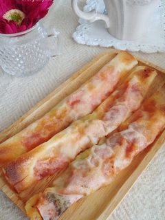 幼児食☆おやつにも☆簡単春巻きピザ-レシピのメイン写真
