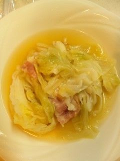 キャベツとベーコンのスープ蒸し-レシピのメイン写真
