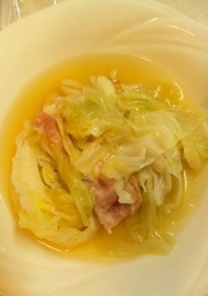 キャベツとベーコンのスープ蒸し-レシピのメイン写真