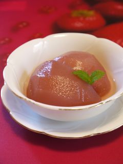 洋ナシの赤ワイン煮-レシピのメイン写真