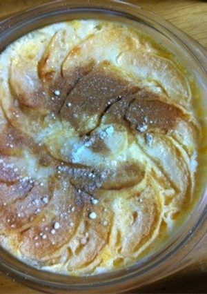 簡単！美味しい♪リンゴの焼きプリン-レシピのメイン写真
