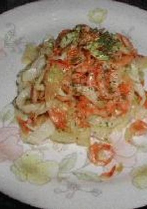 桜海老とキャベツのパスタ見立て-レシピのメイン写真