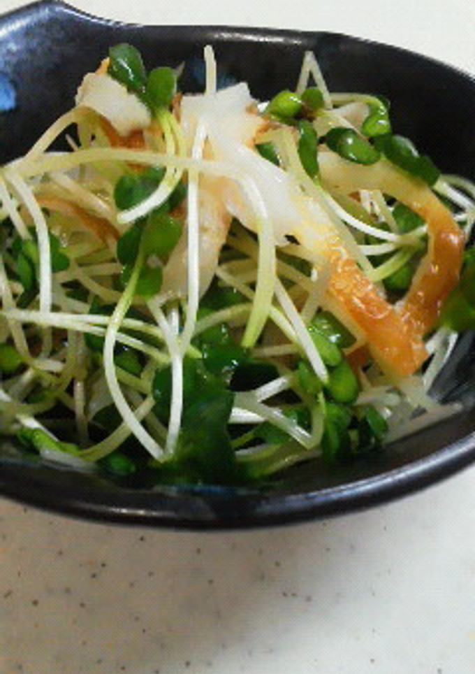 貝割れ大根とちくわの和え物-レシピのメイン写真