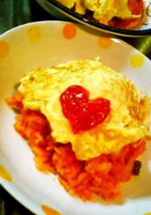 野菜ジュースで☆栄養満点お手軽オムライス-レシピのメイン写真