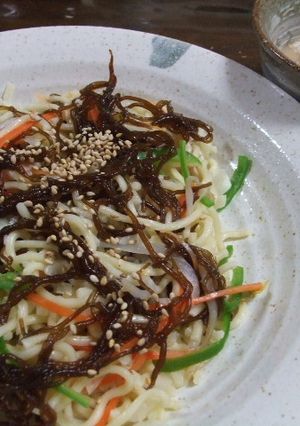 とってもヘルシーなちゃんぽんでつけ麺-レシピのメイン写真