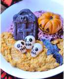ハロウィン★カレーに☠ドクロらっきょ