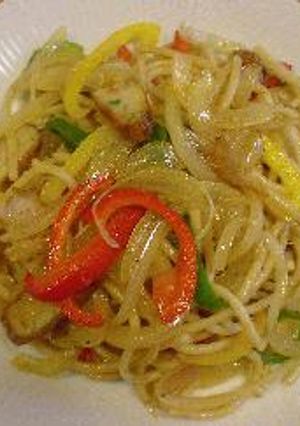 はなびし草のはんぺんとピーマンの和風パスタ-レシピのメイン写真