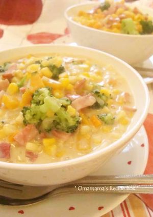 豆乳スープスパゲティー-レシピのメイン写真