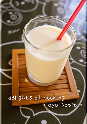 とっても簡単♫豆乳＆フルーツ缶詰ジュース-レシピのメイン写真