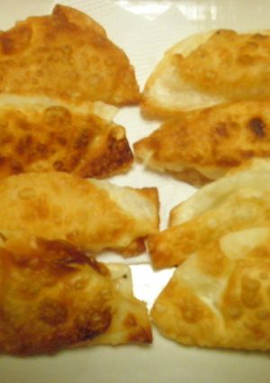 柿と大根のギョーザの皮包み焼き！-レシピのメイン写真
