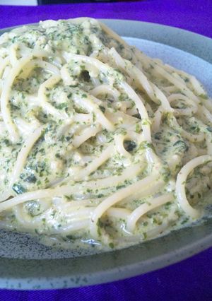 ジェノベーゼクリームパスタ-レシピのメイン写真