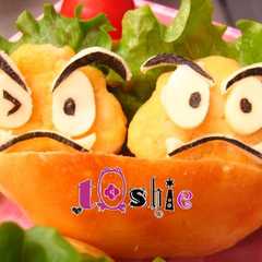 รูปของ キャラ弁 ナゲット で クリボー♪