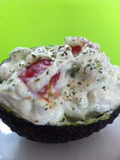 水切りヨーグルトのアボカドクリームサラダ-レシピのメイン写真