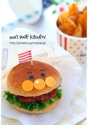 アンパンマンバーガー♪キャラパン-レシピのメイン写真