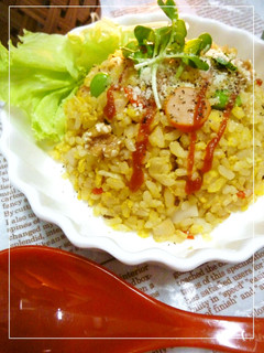 我が家の懐かし味*ウスター風味の焼きめし-レシピのメイン写真