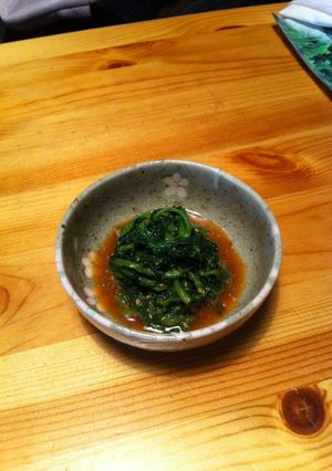 さっぱり食べる春菊のごま酢和え-レシピのメイン写真