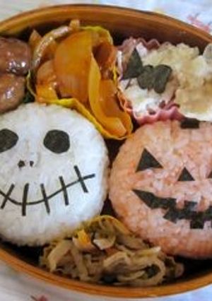 ハロウィンTwin'sおにぎり弁当-レシピのメイン写真