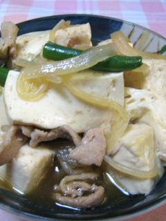 豚肉で肉豆腐-レシピのメイン写真