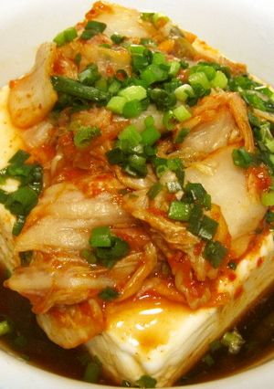 ５分で簡単あったかキムチ豆腐-レシピのメイン写真