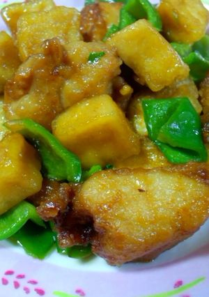 給食の味☆唐揚げと高野豆腐のトロミ炒め-レシピのメイン写真