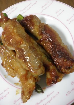 ☆アスパラと豚肉と焼肉のタレ☆-レシピのメイン写真