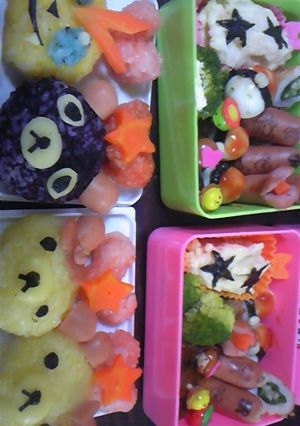 ポケモン★ビクティニキャラ弁-レシピのメイン写真