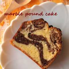 A picture of チョコとチーズのマーブルパウンドケーキ.