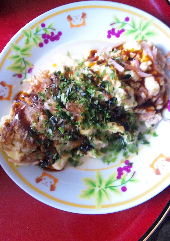 お好み焼き風卵焼き-レシピのメイン写真